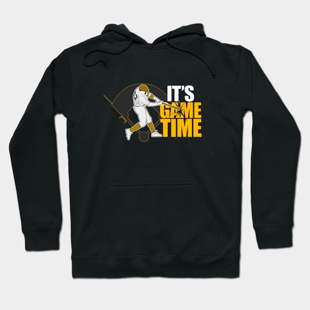 It's Game Time - Baseball (Yellow) Hoodie by adamzworld